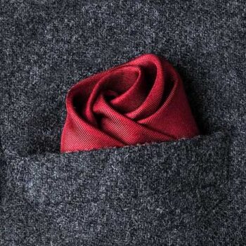 Red Silk Pocket Squares